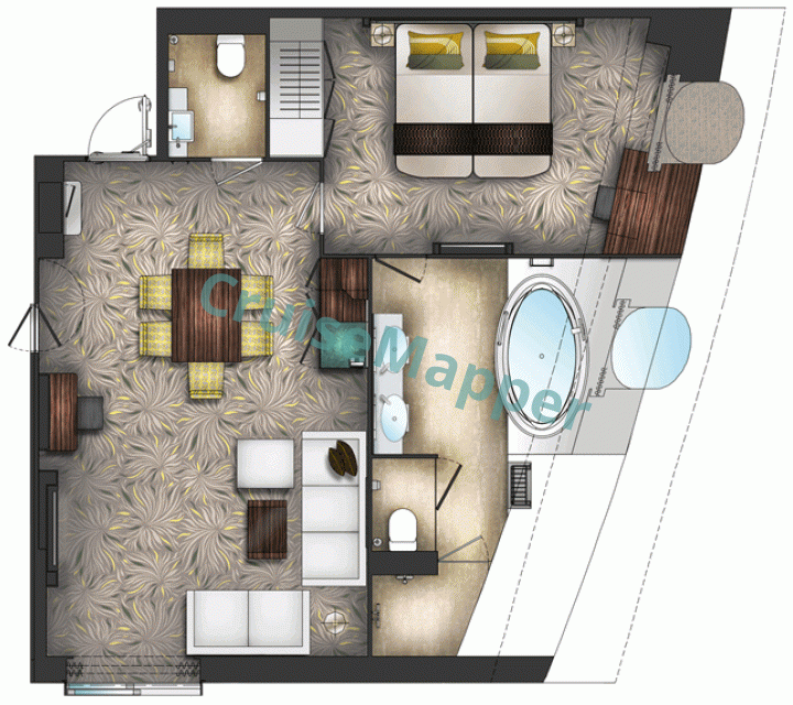 Genting Dream Dream Executive Palace Penthouse  floor plan