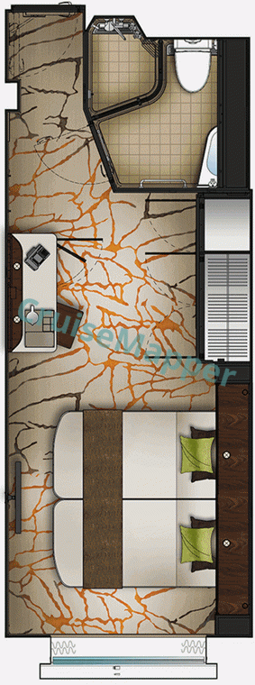 Aroya Manara Oceaview Cabin  floor plan