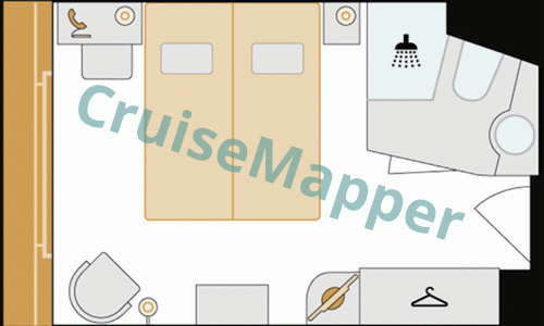 MS Anesha French Balcony Cabin  floor plan