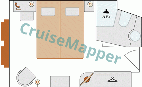 MS Anesha Window Cabin  floor plan