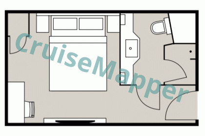 American Countess Inside Cabin  floor plan