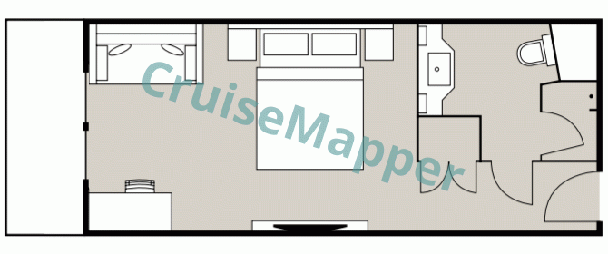 American Countess Common Balcony Cabin  floor plan