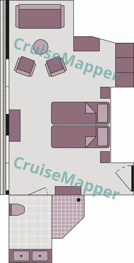 Excellence Queen French Balcony Excellence Suite floor plan Excellence Queen French Balcony Excellence Suite floor plan