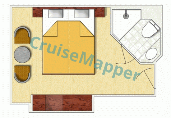 MS Douro Queen Window Cabin  floor plan