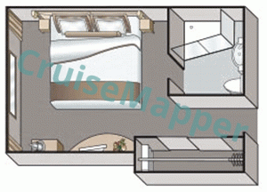 MS Filia Rheni II Deluxe Window Cabin  floor plan