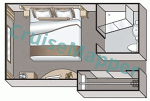 MS Filia Rheni II Porthole Window Cabin  floor plan