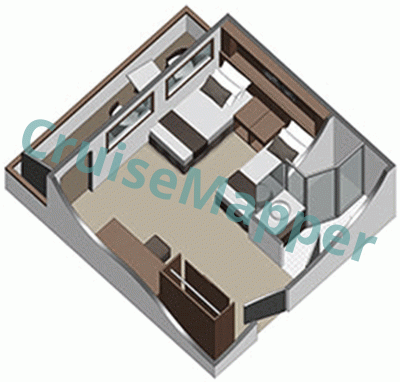 Celebrity Xploration Junior Suite  floor plan