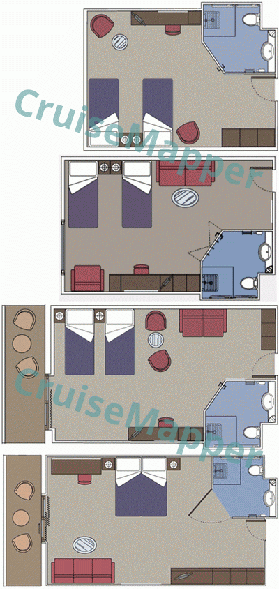 MSC Seaview Handicap|Wheelchair-Accessible Cabins  floor plan