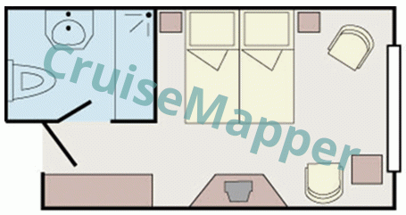 MS Sonesta St George Deluxe Window Cabin  floor plan