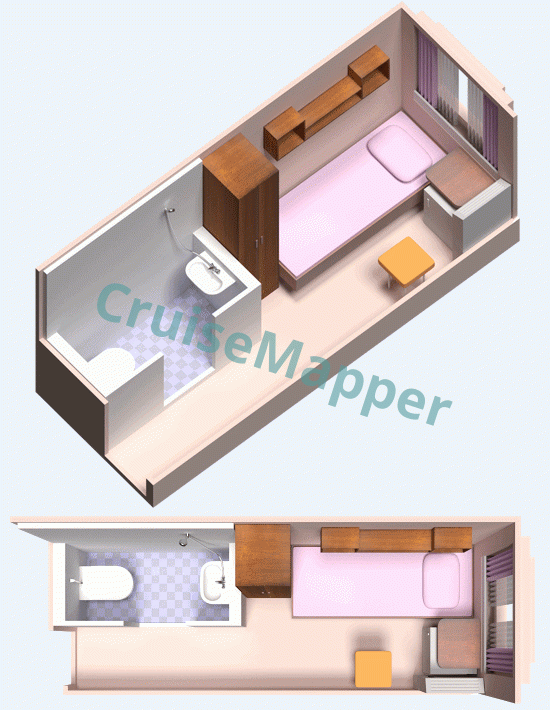 MS Russ Single Cabin  floor plan