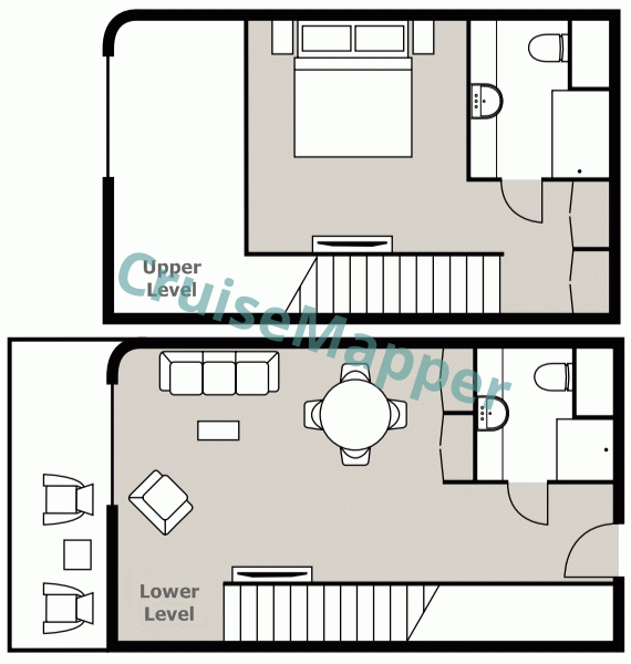 American Duchess Loft Suite  floor plan