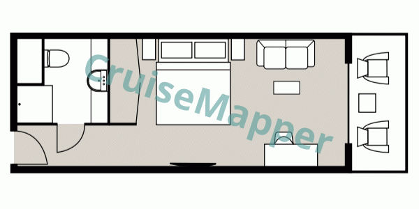 American Duchess Veranda Suite  floor plan