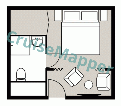 American Duchess Interior Suite  floor plan