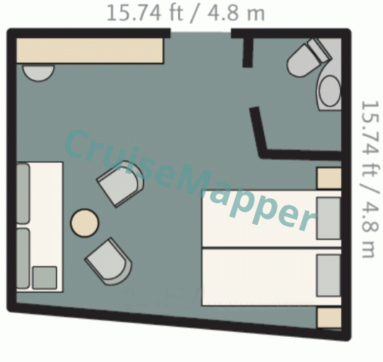 La Pinta Galapagos Triple Outside Cabin  floor plan