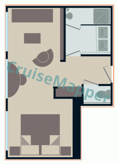 Belmond Road to Mandalay Governors Suite  floor plan