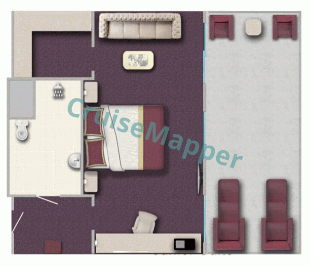 MS General Lavrinenkov Large Balcony Suite  floor plan