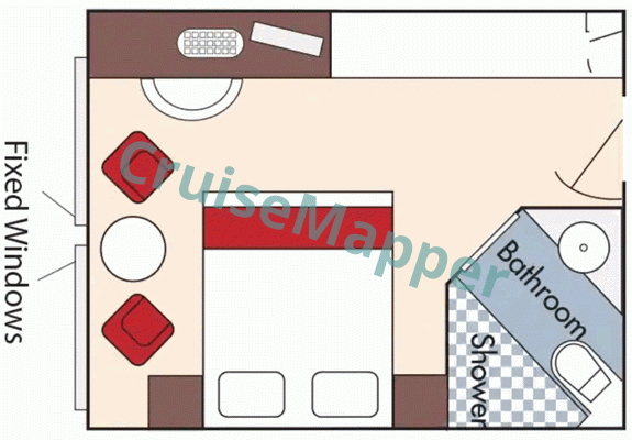 Spirit of the Moselle Window Cabin  floor plan