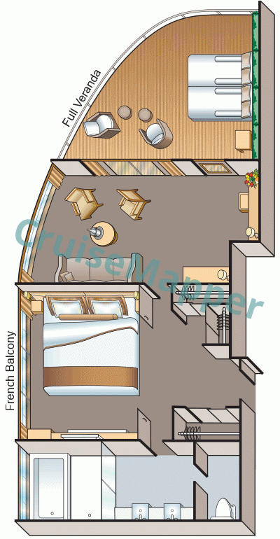 Viking Saigon 2-Room Explorer Suite  floor plan