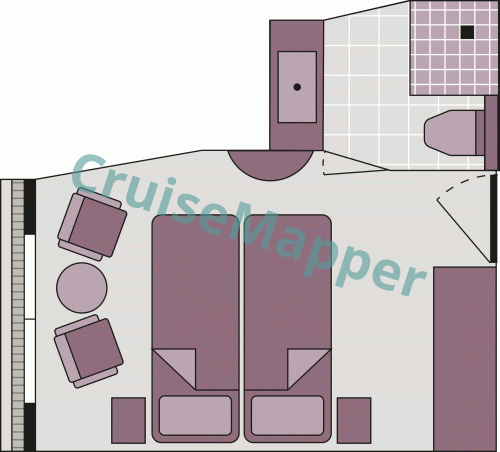 Excellence Princess French Balcony Cabin floor plan Excellence Princess French Balcony Cabin floor plan