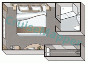 MS Crucebelle Picture Window Cabin  floor plan