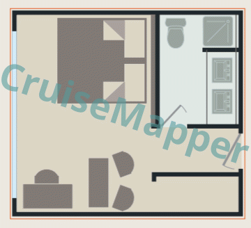 Belmond Orcaella State Cabin  floor plan