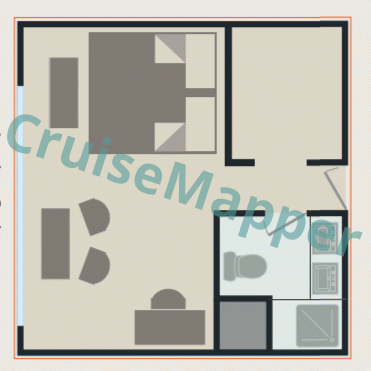 Belmond Orcaella Junior Suite  floor plan