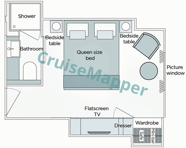 Emerald Lumi Emerald Window Cabin floor plan Emerald Lumi Emerald Window Cabin floor plan