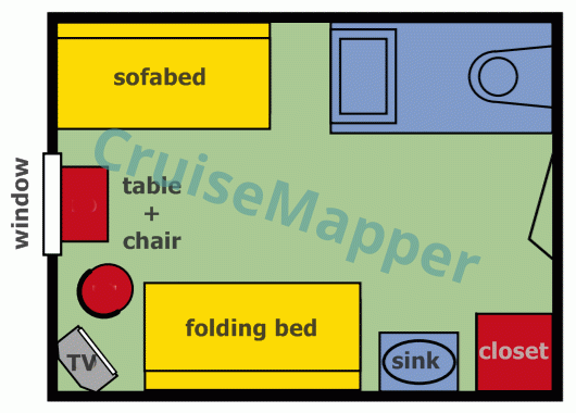 DCS Alemannia Double Cabin  floor plan