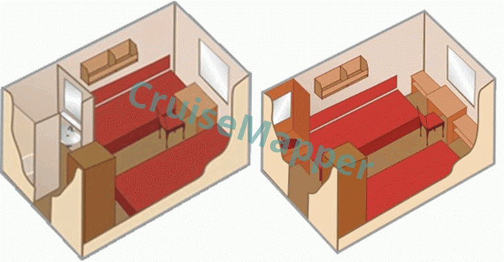MS Rodnaya Rus Double Cabin  floor plan