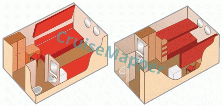 MS Rodnaya Rus Triple Cabin  floor plan