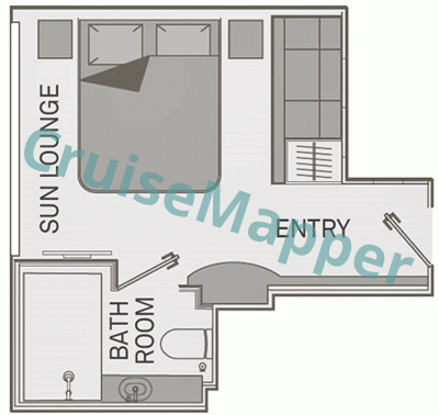 Scenic Aria Riverview Suite|Window Cabin  floor plan