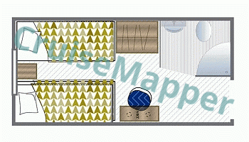 MS Anton Chekhov Double Cabin  floor plan