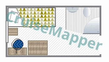 MS Anton Chekhov Single Cabin  floor plan