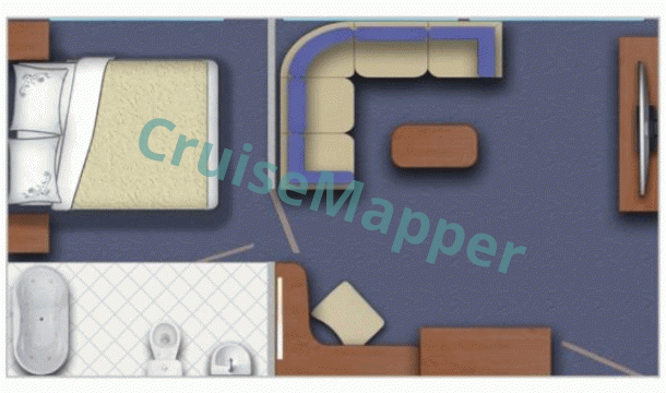 MS Mikhail Sholokhov 2-Room Suite  floor plan