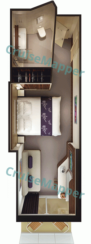 Norwegian Encore Club Balcony Mini-Suite  floor plan