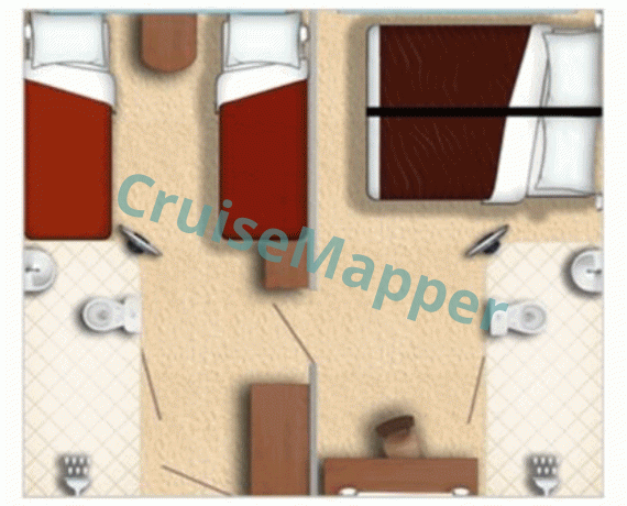 MS Igor Stravinsky 2-Room Family Junior Suite  floor plan