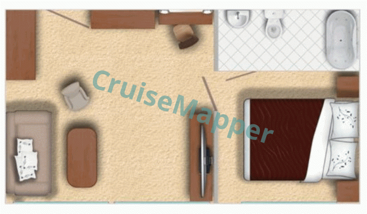 MS Igor Stravinsky 2-Room Suite  floor plan