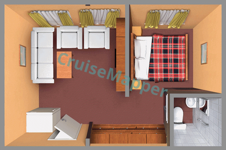 MS Dmitry Furmanov 2-Room Suite  floor plan