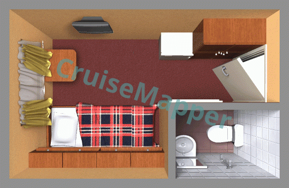 MS Dmitry Furmanov Single Cabin  floor plan