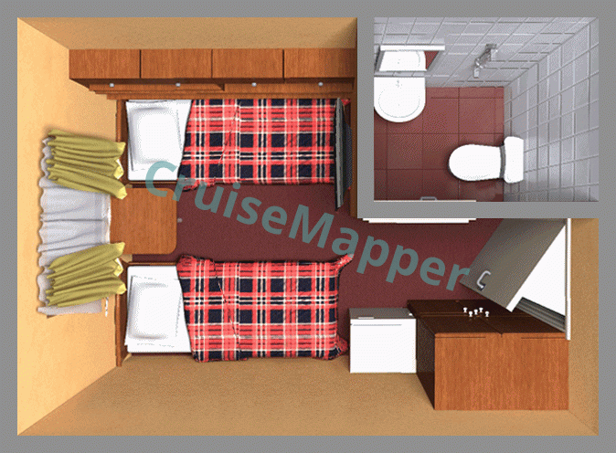 MS Dmitry Furmanov Double Cabin  floor plan