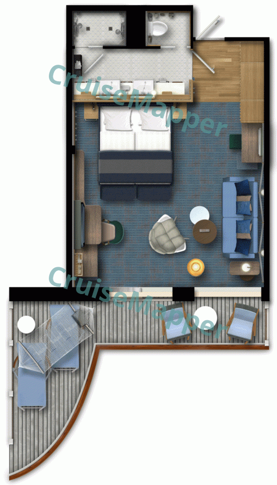 Mein Schiff 7 Schone Aussicht|Nice View Suite  floor plan