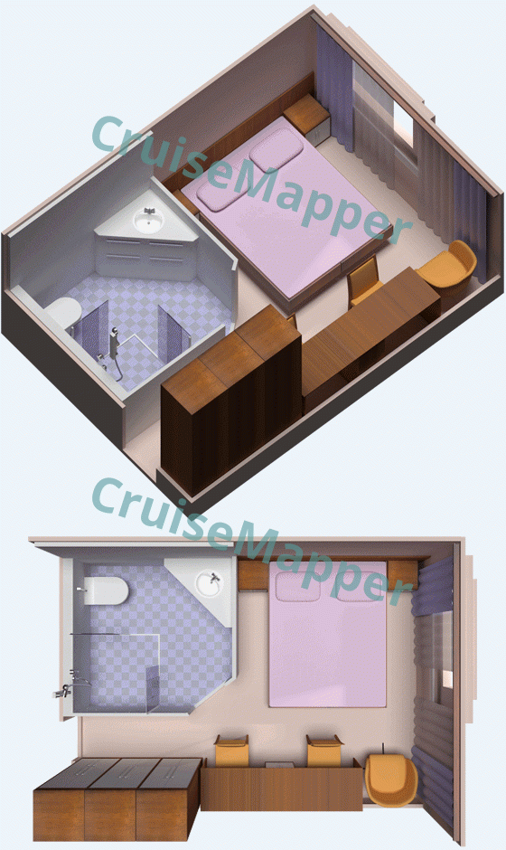 MS Rossia Comfort Window Cabin  floor plan
