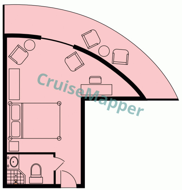 MV Louisiane Richelieu Suite  floor plan