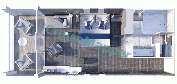 Celebrity Apex Sky Suite  floor plan