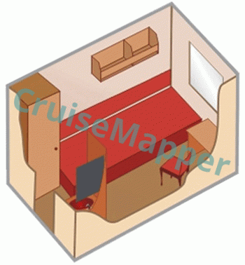 MS Afanasy Nikitin Single Cabin  floor plan