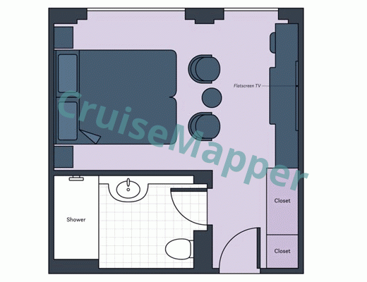 SS Sao Gabriel French Balcony Suite floor plan SS Sao Gabriel French Balcony Suite floor plan