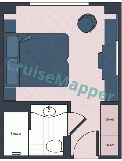 SS Helen Classic Window Cabin floor plan SS Helen Classic Window Cabin floor plan