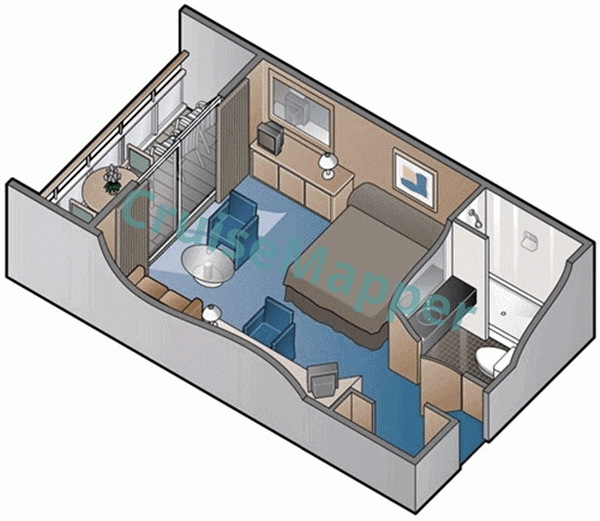 Marella Explorer 2 Balcony Cabin Deck 10  floor plan