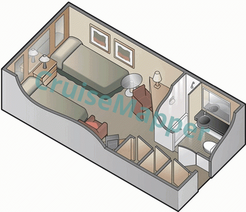 Marella Explorer 2 Inside Cabin  floor plan