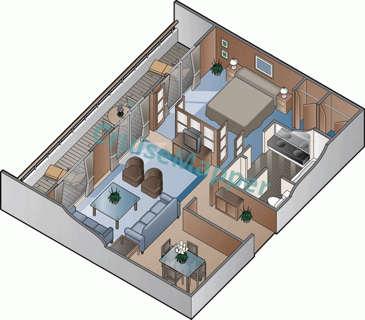 Marella Explorer 2 2-Room Executive Suite  floor plan